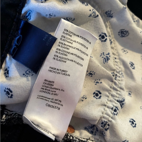 Pilcro the icon flare jean flawed** black sz 29 - Picture 7 of 8